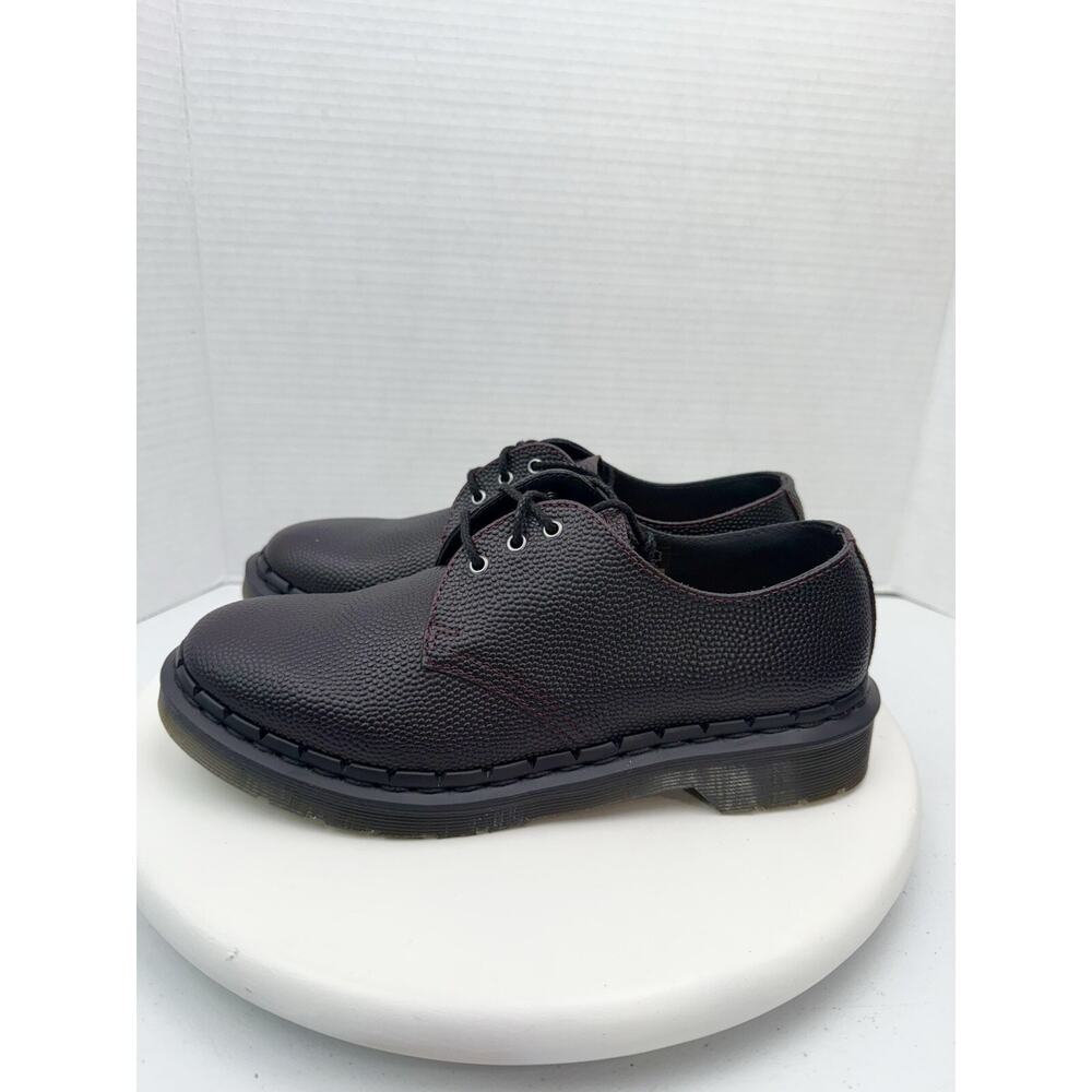 DR. MARTENS 1461 Womens Size 8 Pebble Grain Oxblood‎ Dark Brown Derby Loafers